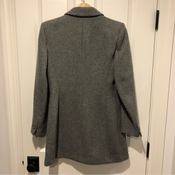 Zara Grey Wool Tailored Frock Coat - Picture 8 of 8